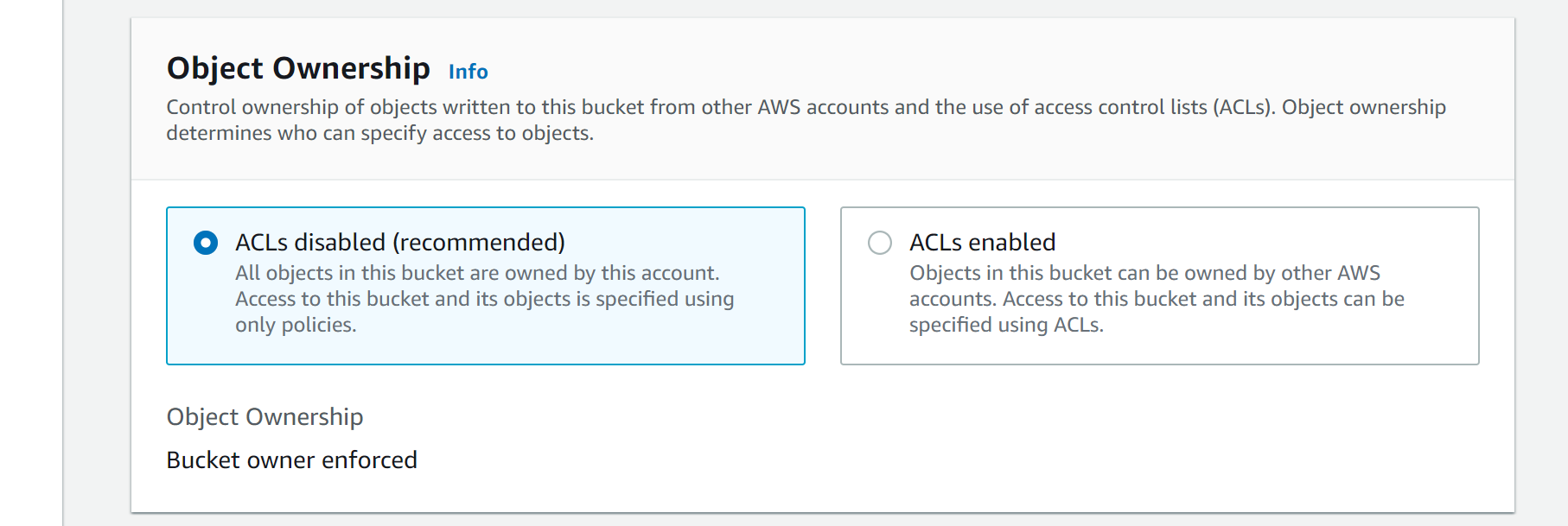 AWS S3 Bucket already exists error message 